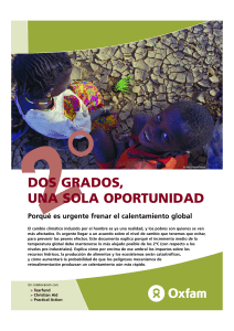 dos grados OXFAM - Gestión del Riesgo y Cambio Climático