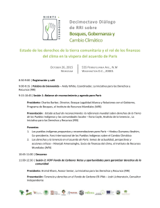 Programa del evento - Rights + Resources