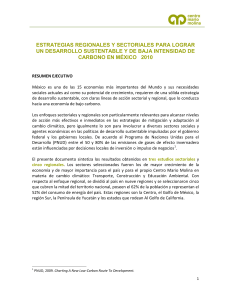 Eestrategias regionales y sectoriales para lograr un desarrollo