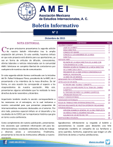AMEI: 2do Boletín Informativo - Asociación Mexicana de Estudios