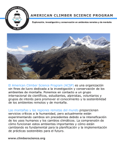 AMERICAN CLIMBER SCIENCE PROGRAM