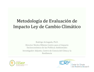 Metodología de Evaluación de Impacto Ley de Cambio Climático