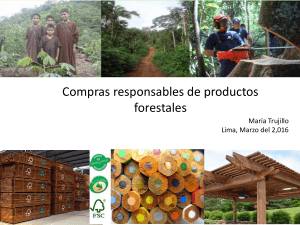 Compras responsables de productos forestales