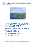 programa regional de usaid para el manejo de recursos acuaticos y
