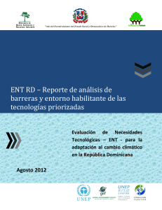 ENT RD – Reporte de análisis de barreras y entorno habilitante de
