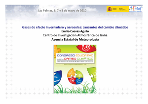 Gases de efecto invernadero y aerosoles