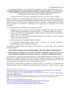 &iquest;Por qu&eacute; las represas no son energ&iacute;a limpia y hay