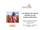 Los efectos del cambio climático en las mujeres bolivianas. (2010)