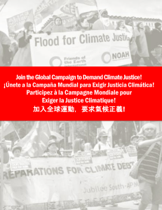 Join the Global Campaign to Demand Climate Justice! Participez à