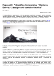 Exposición Fotográfica Comparativa “Glaciares Bolivia: 12 testigos