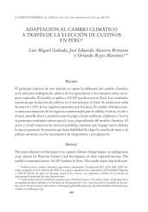adaptaci&oacute;n al cambio clim&aacute;tico a trav&eacute;s de la elecci&oacute;n de cultivos en