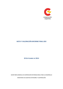 NOTA Y VALORACI&Oacute;N INFORME FINAL ODS