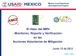 El Valor del MRV - Monitoreo, Reporte y Verificación