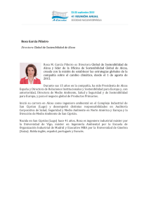 Rosa Garc&iacute;a Pi&ntilde;eiro Directora Global de Sostenibilidad de Alcoa
