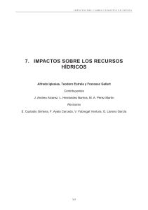 7. impactos sobre los recursos hídricos - Hispagua