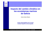 Impacto del cambio climático en los ecosistemas marinos de Galicia