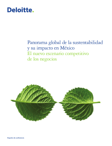 Panorama global de la sustentabilidad y su impacto en