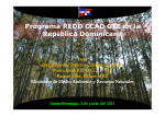 Programa REDD CCAD GIZ en la R úbli D i i República Dominicana