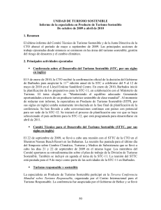 50 UNIDAD DE TURISMO SOSTENIBLE Informe de la especialista