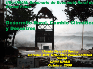Desarrollo Rural, Cambio Clim Desarrollo Rural, Cambio Climático