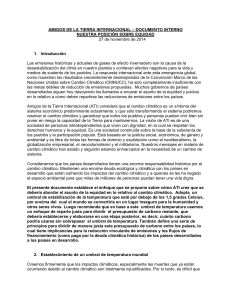 AMIGOS DE LA TIERRA INTERNACIONAL – DOCUMENTO