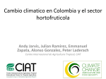 Cambio climatico en Colombia y el sector Hortofruticola