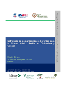 Estrategia de comunicación radiofónica para la Alianza México