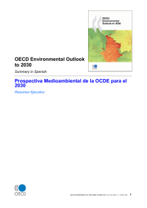 prospectiva medioambiental de la ocde para el 2030