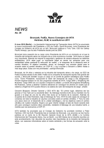 29 Bronczek, FedEx, Nuevo Consejero de IATA Hartman, KLM, lo