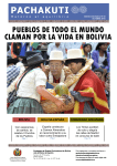 PUEBLOS DE TODO EL MUNDO CLAMAN POR LA VIDA EN BOLIVIA