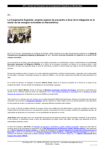 La Cooperaci&oacute;n Espa&ntilde;ola propicia espacio de encuentro a favor de