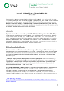 Estrategia de educación para el desarrollo