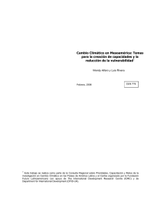 Cambio Climático en Mesoamérica