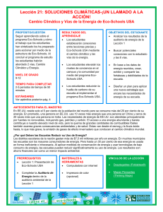Lección 21: SOLUCIONES CLIMÁTICAS
