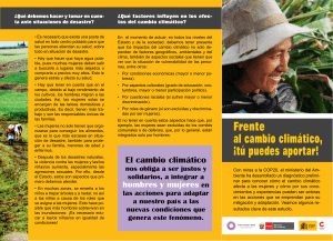 Frente al cambio climático, ¡tú puedes aportar!