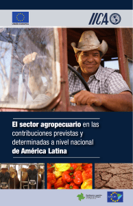 El sector agropecuario en las contribuciones previstas y