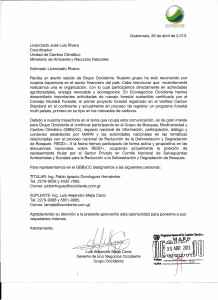 Guatemala, 26 de abril de 2,013. Licenciado Jos&eacute; Luis Rivera