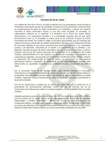 Reporte de Indicador 1 Emisiones de GEI per cápita