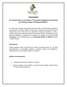 Convocatoria El colectivo Na`Lu`um invita al “II Encuentro Regional