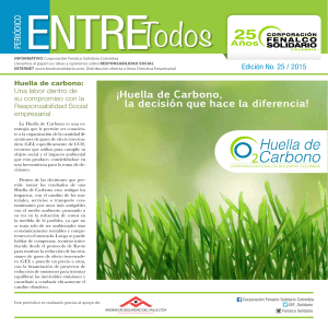 ¡Huella de Carbono, la decisión que hace la