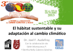 El hábitat sustentable y su adaptación al cambio climá co
