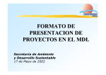 Formato de Presentación de Proyectos en el MDL