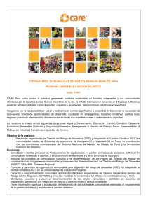 especialista en gesti&oacute;n del riesgo de desastre _grd