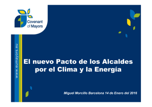 El nuevo Pacto de los Alcaldes por el Clima y la Energía