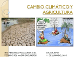 Cambio climático y agricultura. MAGAP