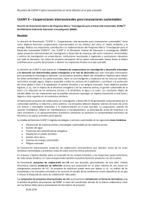 CLIENT II – Cooperaciones internacionales para