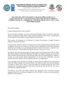 discurso del diputado jorge carlos ramírez marín en la inauguración