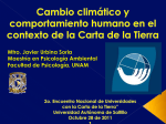Mtro. Javier Urbina Soria Maestría en Psicología Ambiental Facultad