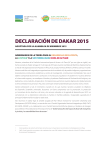 declaración de dakar 2015 - International Land Coalition