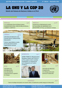 Gestión, Riesgo de Desastre y Cambio Climático